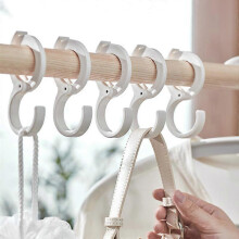 Crochets à clip en plastique en forme de S, multifonctionnels, résistants au vent et antidérapants, avec support pour carte de position