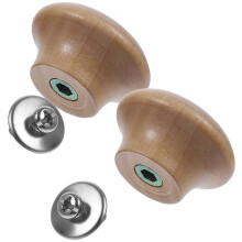 Lot de 2 poignées de couvercle de rechange en bois pour couvercles de casseroles. Accessoires pour couvercles de casseroles.