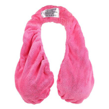 (M, Rose red) Bra Towel Hands-Free Adjustable Shower Towel Bra for Women Quick Dry Soft Coral-fleece Double Side Hanging Neck Towel Bra