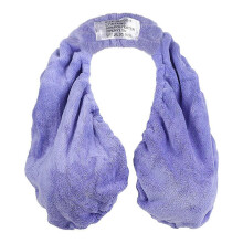 (S, Purple) Bra Towel Hands-Free Adjustable Shower Towel Bra for Women Quick Dry Soft Coral-fleece Double Side Hanging Neck Towel Bra