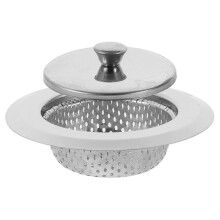 Passoire d'évier en acier inoxydable pour le nettoyage de la cuisine et la vaisselle, 11,20 x 11,20 x 3,00 cm, forme ronde, récupérateu