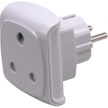 Adaptateur de prise 3 broches Afrique du Sud vers 2 broches UE pour appareils électroniques, nouveau modèle 2026