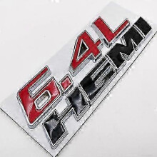Autocollants décoratifs métalliques Hemi 6,4 L pour coffre arrière de Dodge Charge, Challenger, Ram, JCUV, Caravan, Durango, SRT - Acce