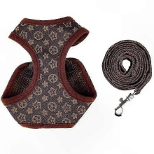Harnais et laisse réglables en maille pour petits animaux (chiot, chat, chihuahua) - XS