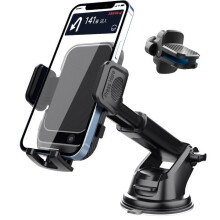 Support de téléphone de voiture avec ventouse, compatible avec le tableau de bord et le pare-brise, pour smartphones de 4 à 7 pouces.