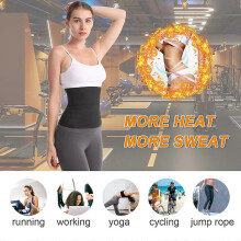(6m, Black) Waist Trainer Belt Workout Women Waist Trimmer Adjustable Snatch Bandage for Gym Sport