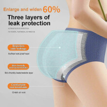 (6XL) Women's Leakproof Protective Underwear - 8 Pack Absorbent Panties for Everyday Comfort and Security