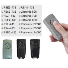2er-Pack Garagentor-Fernbedienungen (433 MHz), kompatibel mit EcoStar RSE2-433, RSC2-433, RSZ1-433