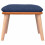 VidaXL vidaXL Schaukelsessel mit Hocker Blau Stoff 1