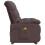 VidaXL vidaXL Massagesessel Elektrisch Dunkelbraun Stoff 5