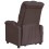 VidaXL vidaXL Massagesessel Elektrisch Dunkelbraun Stoff 6