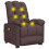 VidaXL vidaXL Massagesessel Elektrisch Dunkelbraun Stoff 7