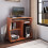 Homcom Computer Desk with Sliding Keyboard Tray, Computer Table with Shelves 9