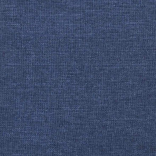 vidaXL Schaukelstuhl mit Fußhocker Blau Stoff