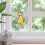 Yellow Acrylic Window Hanging Cat Ornament for Window 5