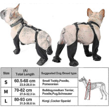 Hundeschuhe mit Hosenträgern, verstellbare, wasserdichte und schmutzabweisende Hundeschuhe für Outdoor-Aktivitäten wie Spazierengehen,