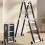 3.5M 12 IN 1 Excel Aluminium Combination Step Ladder Foldable Multi-Purpose 7