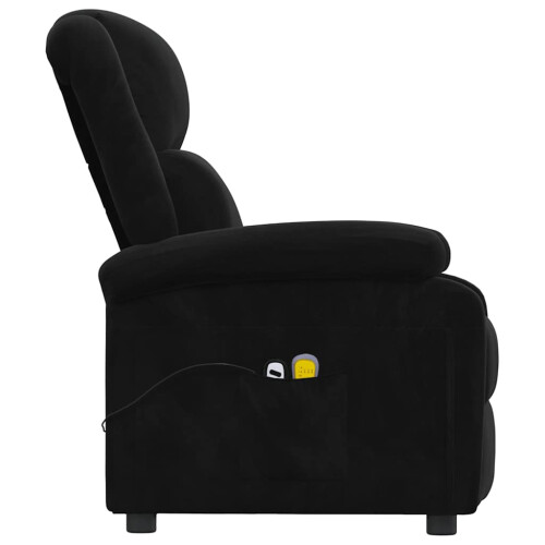 VidaXL vidaXL Massagesessel Elektrisch Schwarz Samt