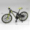 Metallmodell eines Finger-Mountainbikes im Maßstab 1:10, grün 1