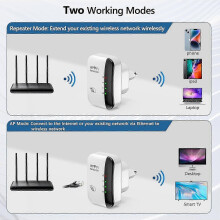 Neuestes Modell 2026: Schnellster WLAN-Extender, WLAN-Repeater, WLAN-Verstärker, Reichweite bis zu 5000 Quadratfuß und 50 Geräte, Inte