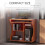 Homcom Computer Desk with Sliding Keyboard Tray, Computer Table with Shelves 5
