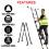 3.5M 12 IN 1 Excel Aluminium Combination Step Ladder Foldable Multi-Purpose 4