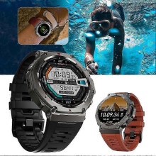 Wasserdichte GPS-Smartwatch für Damen und Herren mit Sprachassistent und drahtloser Anruffunktion für Android und iOS, Outdoor-Sportar