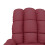 VidaXL vidaXL Massagesessel Elektrisch Weinrot Stoff 9