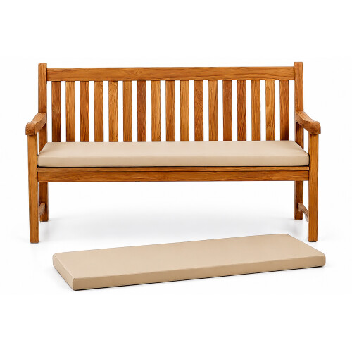 3 Seater Swing Chair with Canopy 192cm Beige
