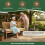 3 Seater Swing Chair with Canopy 192cm Beige 2
