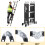 3.5M 12 IN 1 Excel Aluminium Combination Step Ladder Foldable Multi-Purpose 8