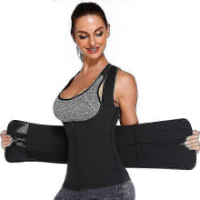 (S) Neoprene Sweat Vest for Women - Waist Trainer with Adjustable Posture Support