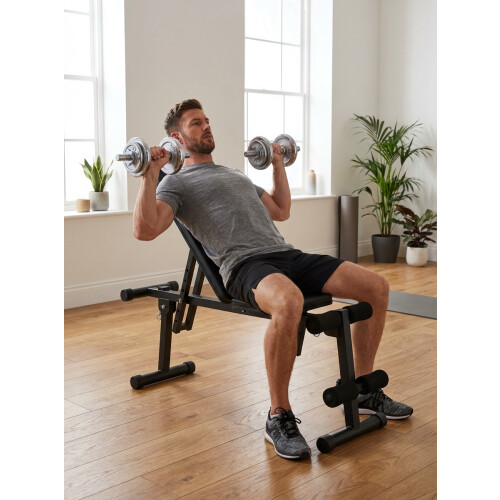 Weight Bench (7 Incline) - adjustable, Home & Gym Strength Training Equipment 2