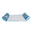 (Green and Dark Blue) 4-in-1 Swimming Pool Float Hammock Multi-Purpose Inflatable Hammock Water Hammock Lounge 1