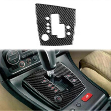 (Gear shift B) compatible for Alfa Romeo 159 2005-up Real carbon Fiber Central Cover Decal Gear Panel Tim Sticker Car Interior Accessories