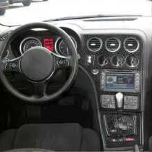 (Center CD LHD) compatible for Alfa Romeo 159 2005-up Real carbon Fiber Central Cover Decal Gear Panel Tim Sticker Car Interior Accessories