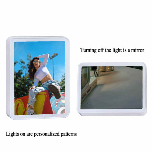 LED Lighted Mirror with Custom Photo Display