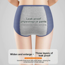 (3XL) Women Everdries Leakproof Underwear Incontinence Leak Proof Protective Panties