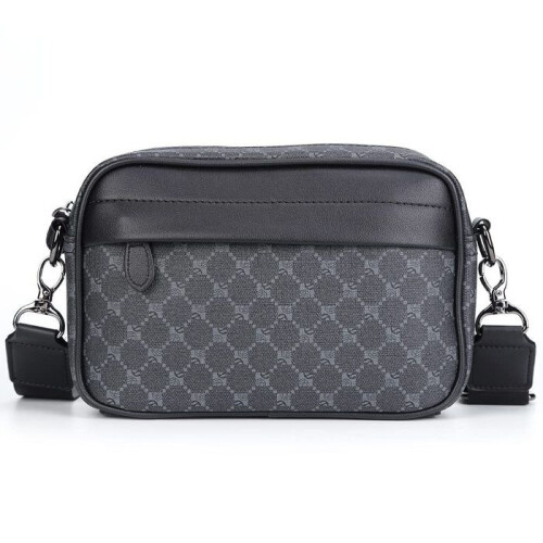 Ανδρική τσάντα ώμου crossbody από δέρμα PU, μικρή τετράγωνη τσάντα ώμου για εργ