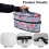 Steamer Storage Bag with Handle and Zipper Rose Pattern 5