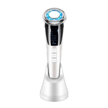 Radiofrequenz-Gesichtsgerät für Hautstraffung, Faltenreduktion und Hautverjüngung – EMS RF Beauty Tool, wiederaufladbar, Weiß