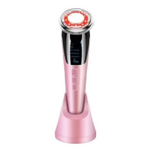 Radiofrequenz-Beautygerät zur Hautstraffung und Faltenreduktion – EMS Gesichtsrejuvenation, Pink