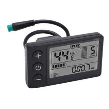 S866 Elektromos Kerékpár Kijelző 24V 36V 48V 60V Vízálló LCD Panel Kompatibilis Elektromos Robogóval 5Pin