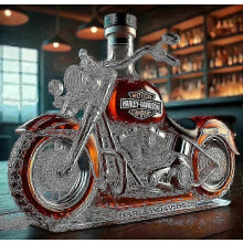 Whiskykaraffe in Motorradform mit 3D-Gravur – Einzigartiges Geschenk für Männer, Motorradfahrer und Whisky-Liebhaber