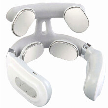 Massaggiatore per il collo Neuro Pulse con funzione riscaldante, massaggiatore per il collo Shiatsu ad impulsi per alleviare il dolore,