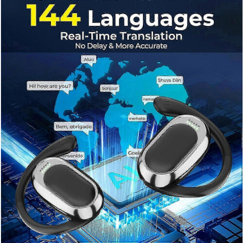 2025 AI Translation Earbuds Real Time 144 Languages Wireless Bluetooth Translator Device 1