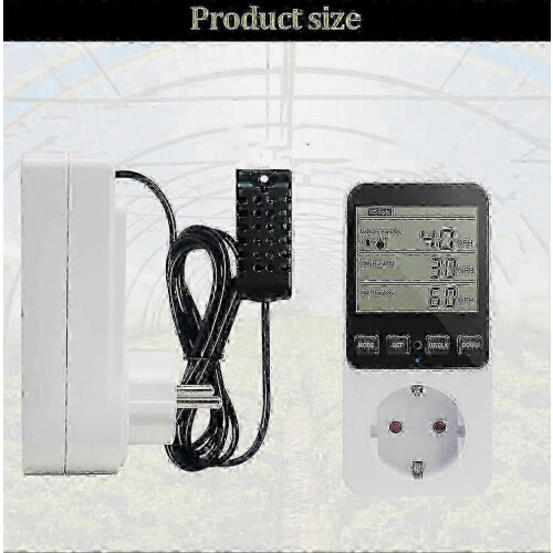 230V Temperature & Humidity Controller Socket, Thermostat Switch for Home & Office Use 2