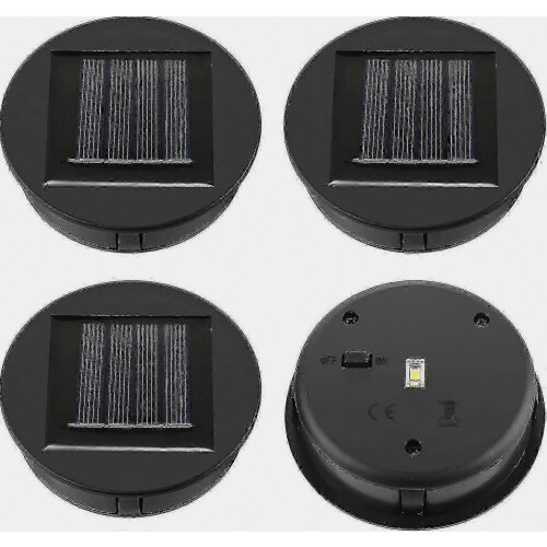 4 Pack Solar Lights Replacement - Solar Panel - Lid Lantern - Spare Part
