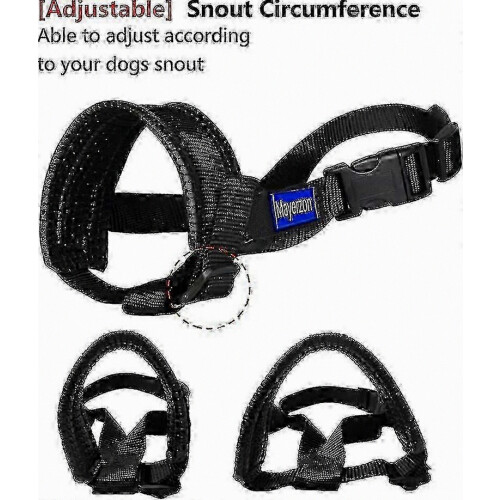 Adjustable Dog Muzzle With Soft Padding for Anti-Biting, Barking, and Chewing Prevention 2