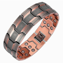 Men's 99.99% Pure Copper Magnetic Bracelet, 3x Strength